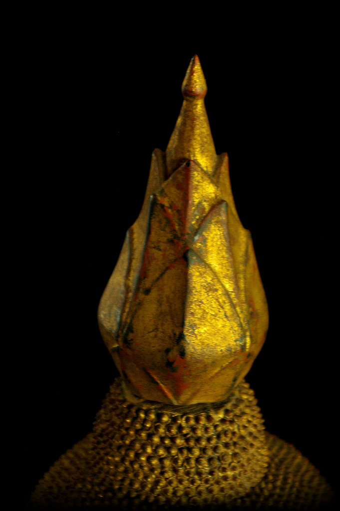 Extremely Rare Early 19C Standing Laos Buddha #B055